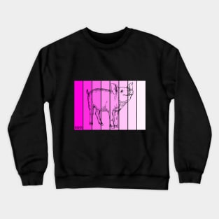 Pretty Piglet in Pink Crewneck Sweatshirt